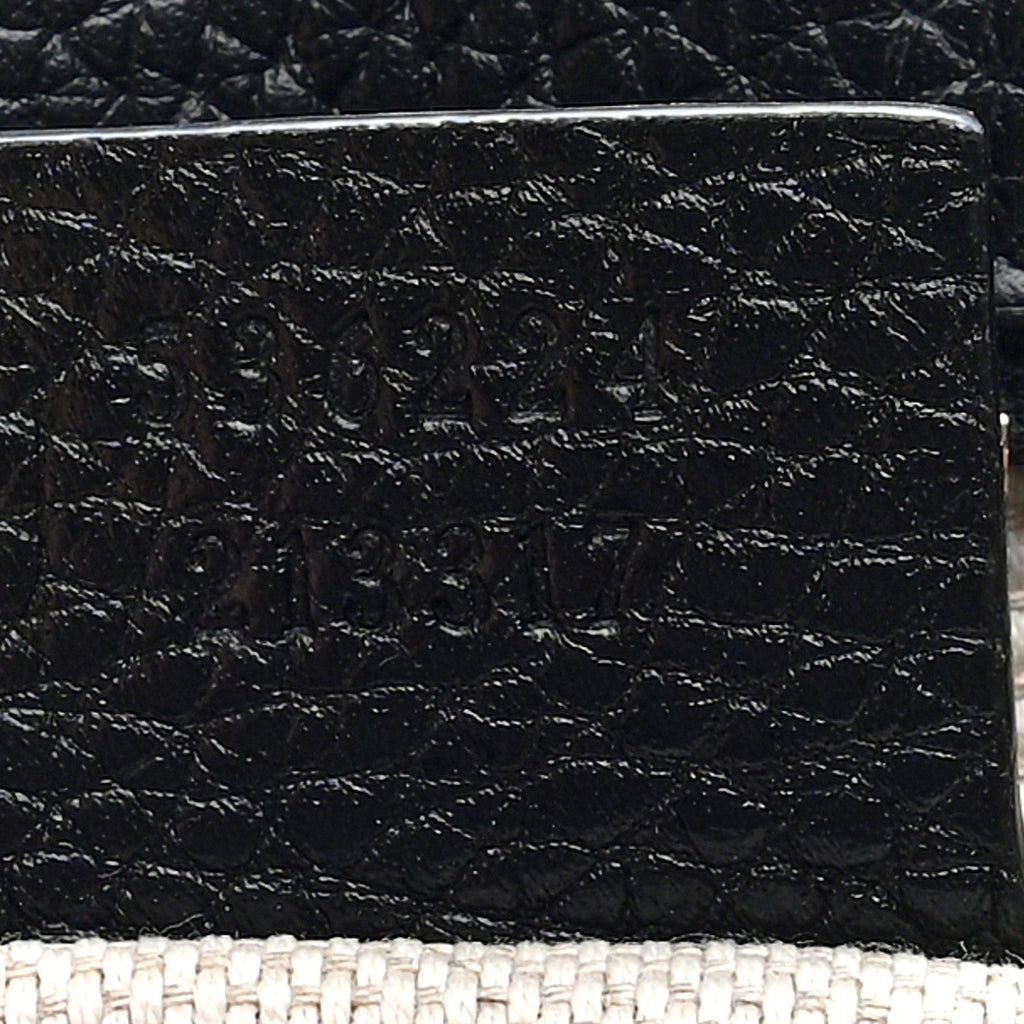 Pebbled Calfskin Medium Soho Flap Crossbody Black