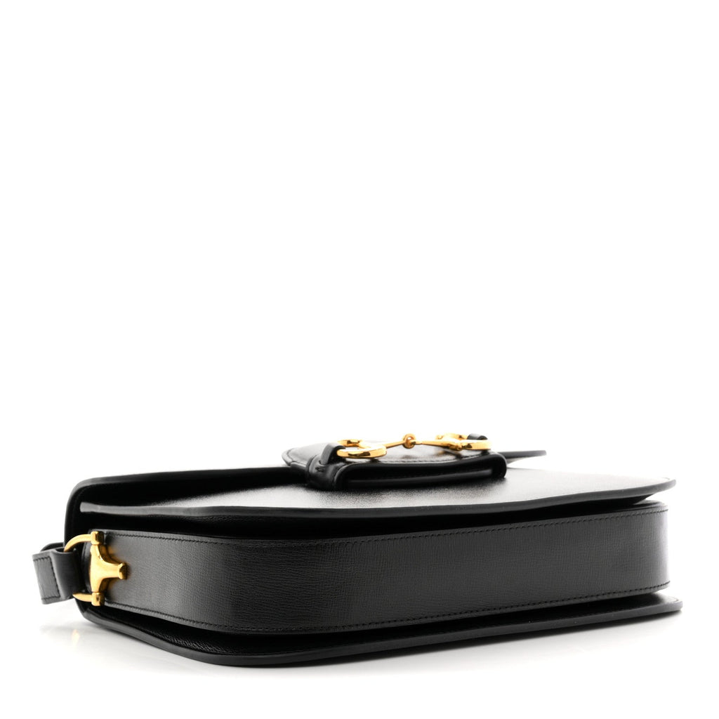 Azalea Calfskin Horsebit 1955 Shoulder Bag Black