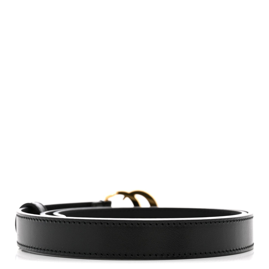 Calfskin Double G 20mm Belt 80 32 Black