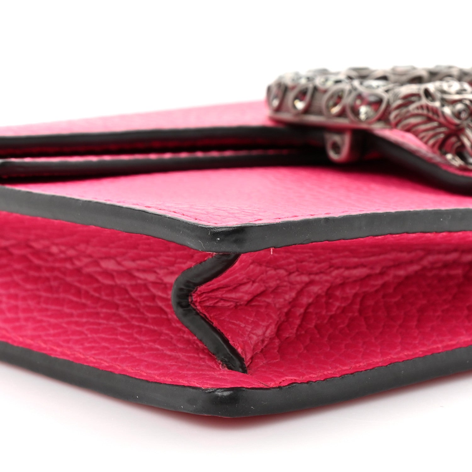 Dollar Calfskin Crystal Super Mini Dionysus Shoulder Bag Box Pink Black Diamond