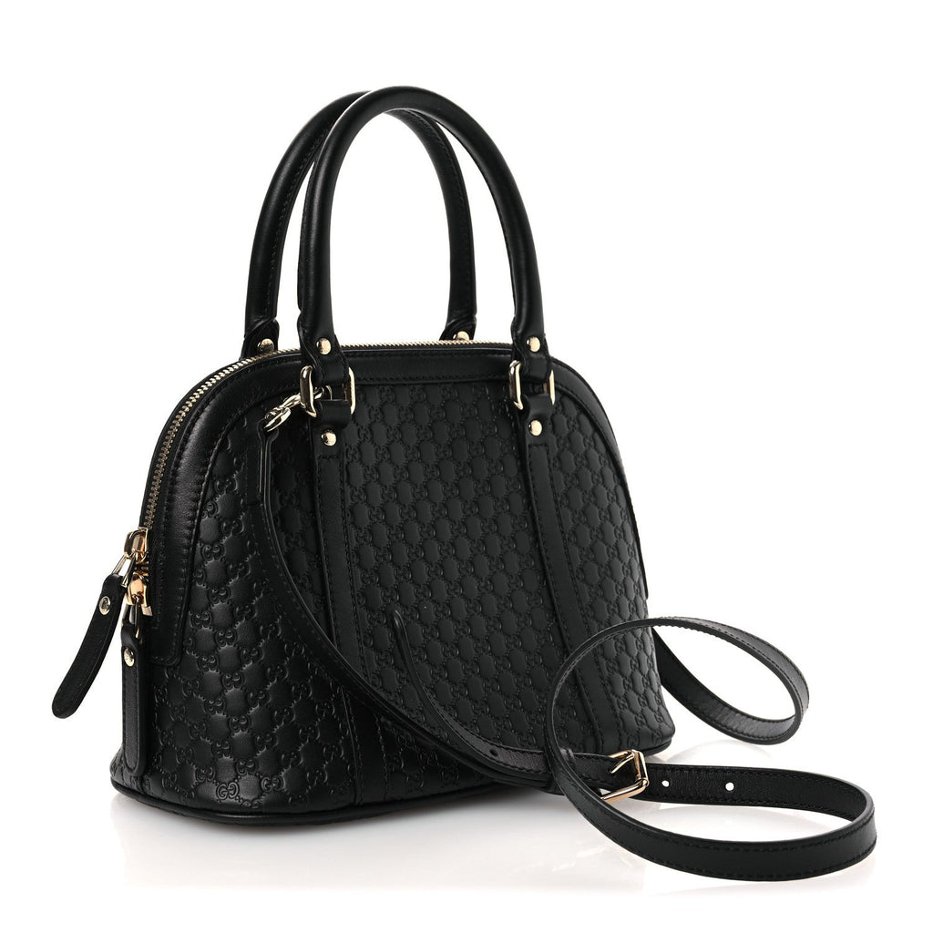 Microguccissima Mini Dome Bag Black Black
