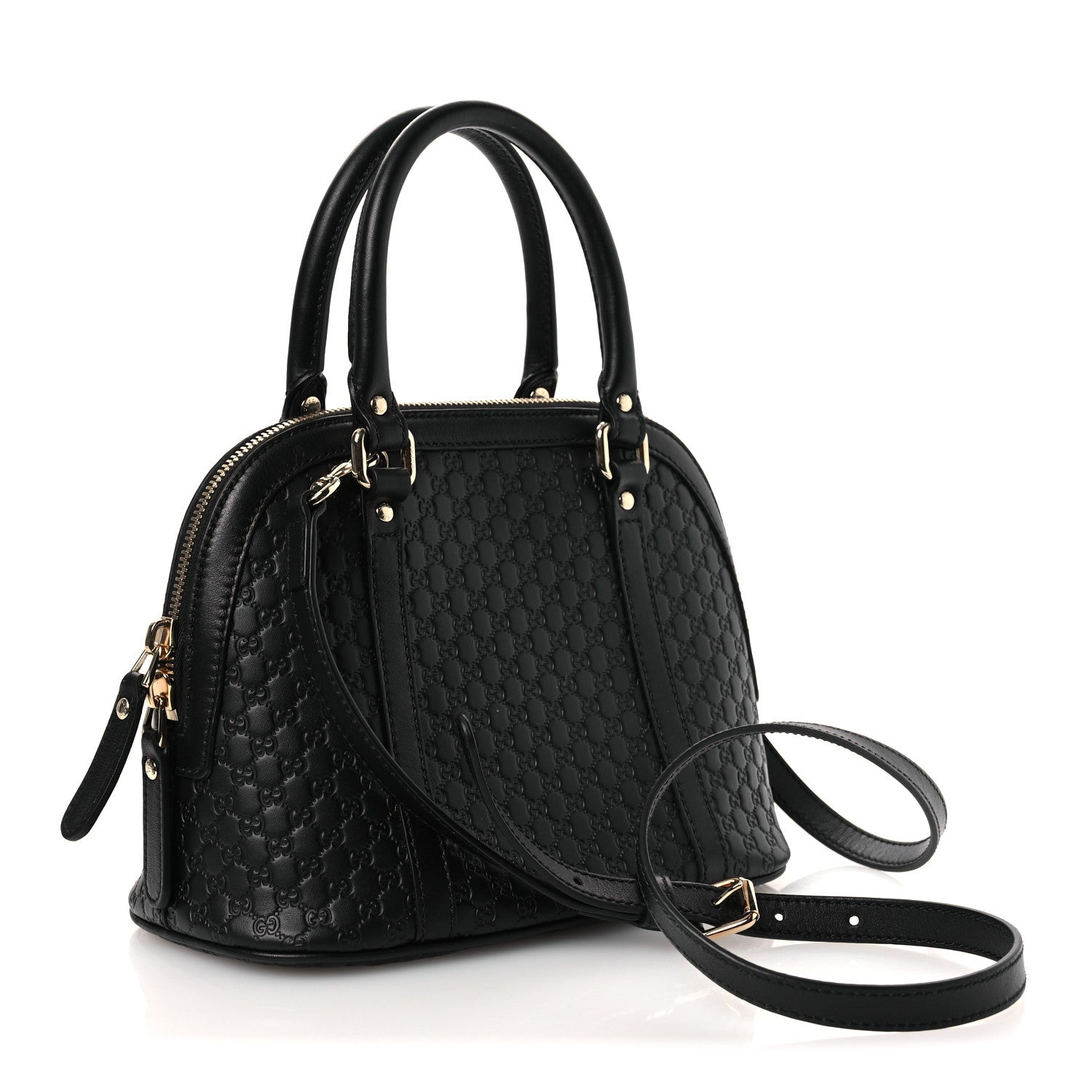 Microguccissima Mini Dome Bag Black Black