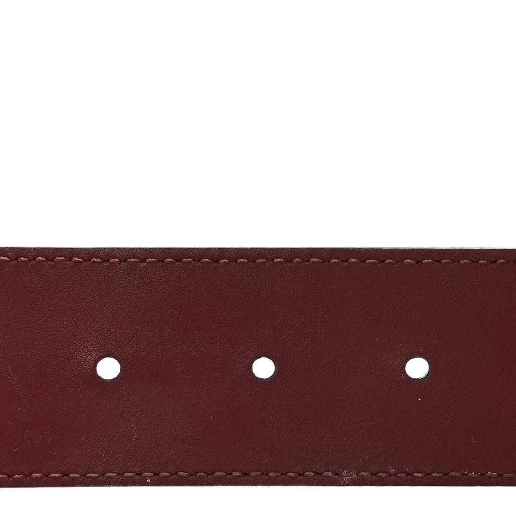Calfskin Crystal Double G 40mm Belt 95 38 Vintage Bordeaux