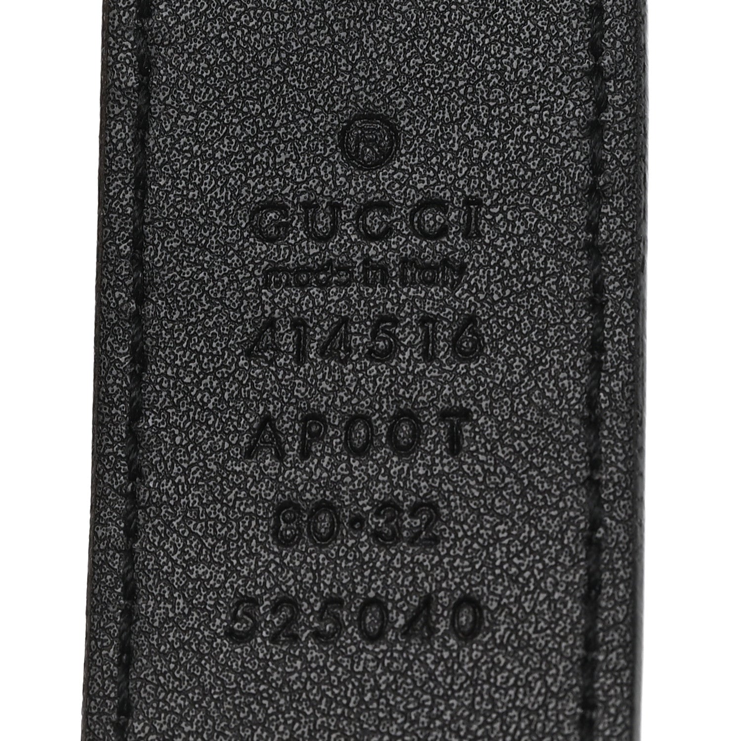 Calfskin Double G 30mm Belt 80 32 Black