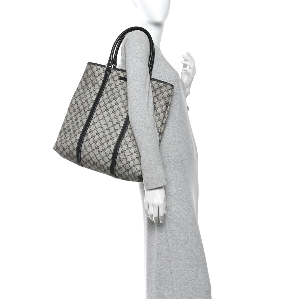 GG Plus Monogram Joy Vertical Tote Navy