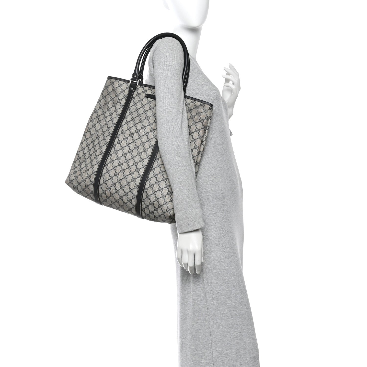 GG Plus Monogram Joy Vertical Tote Navy