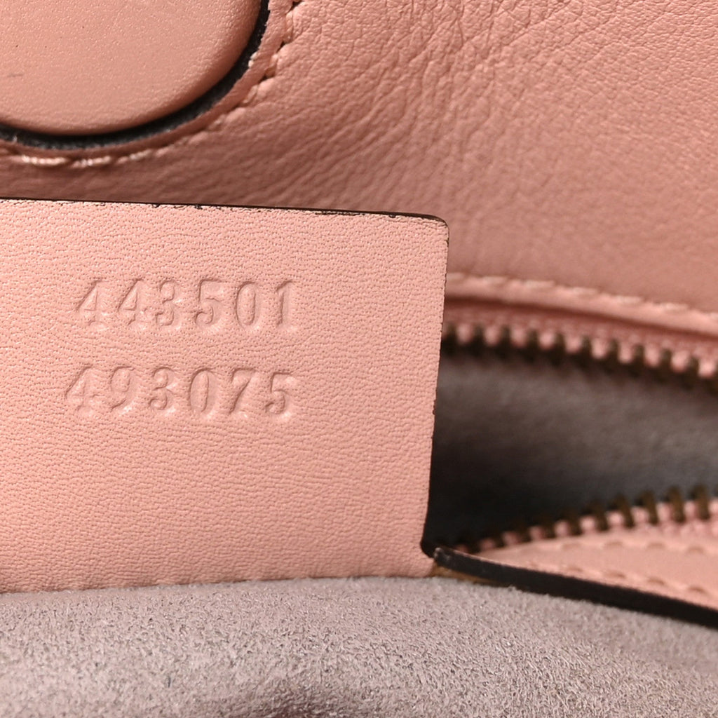 Calfskin Matelasse Medium GG Marmont Open Top Shoulder Bag Perfect Pink