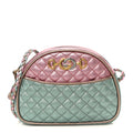 Laminated Nappa Trapuntata Mini Zumi Dome Shoulder Bag Rosa Lago Rame