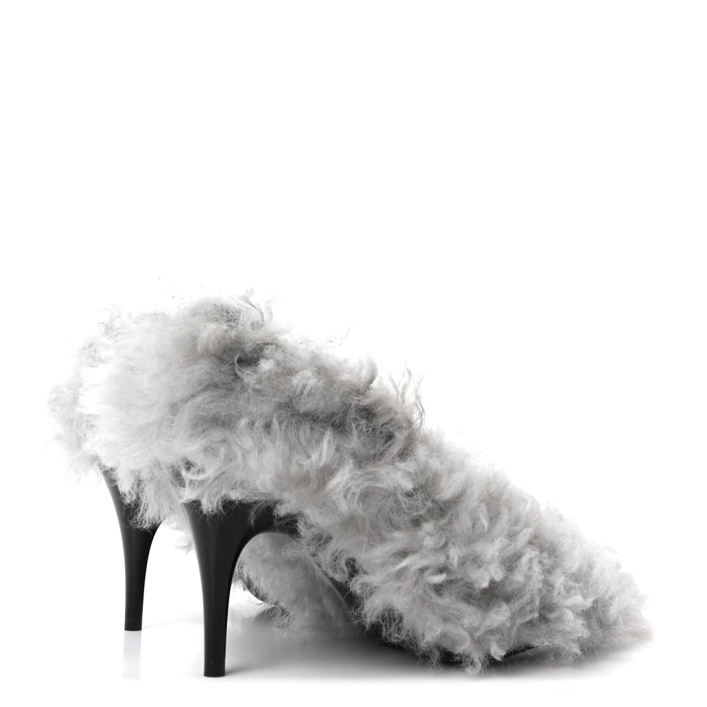 Shearling Musa Pumps 38 Alpy Gray