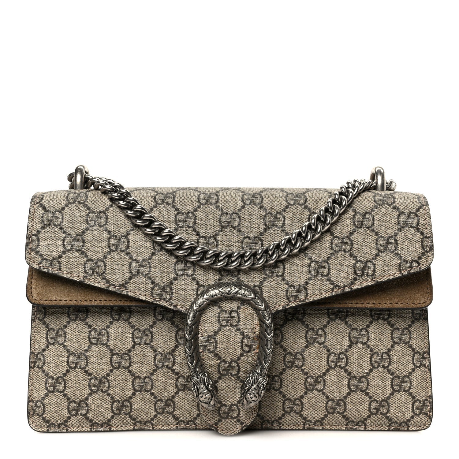 GG Supreme Monogram Small Dionysus Shoulder Bag Taupe