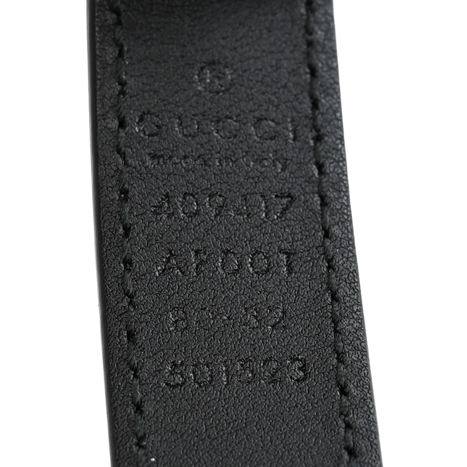 Calfskin Double G 20mm Belt 80 32 Black