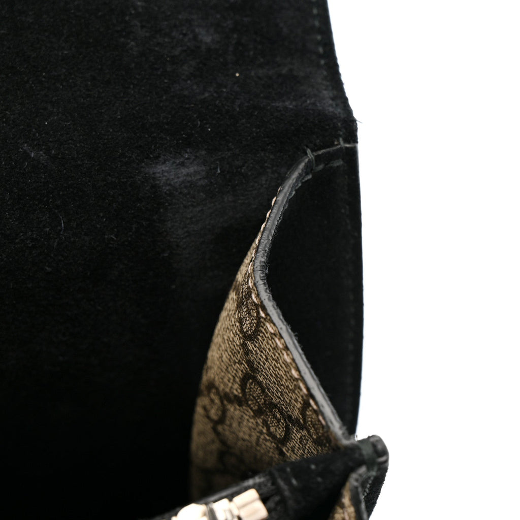 GG Supreme Monogram Medium Dionysus Shoulder Bag Black