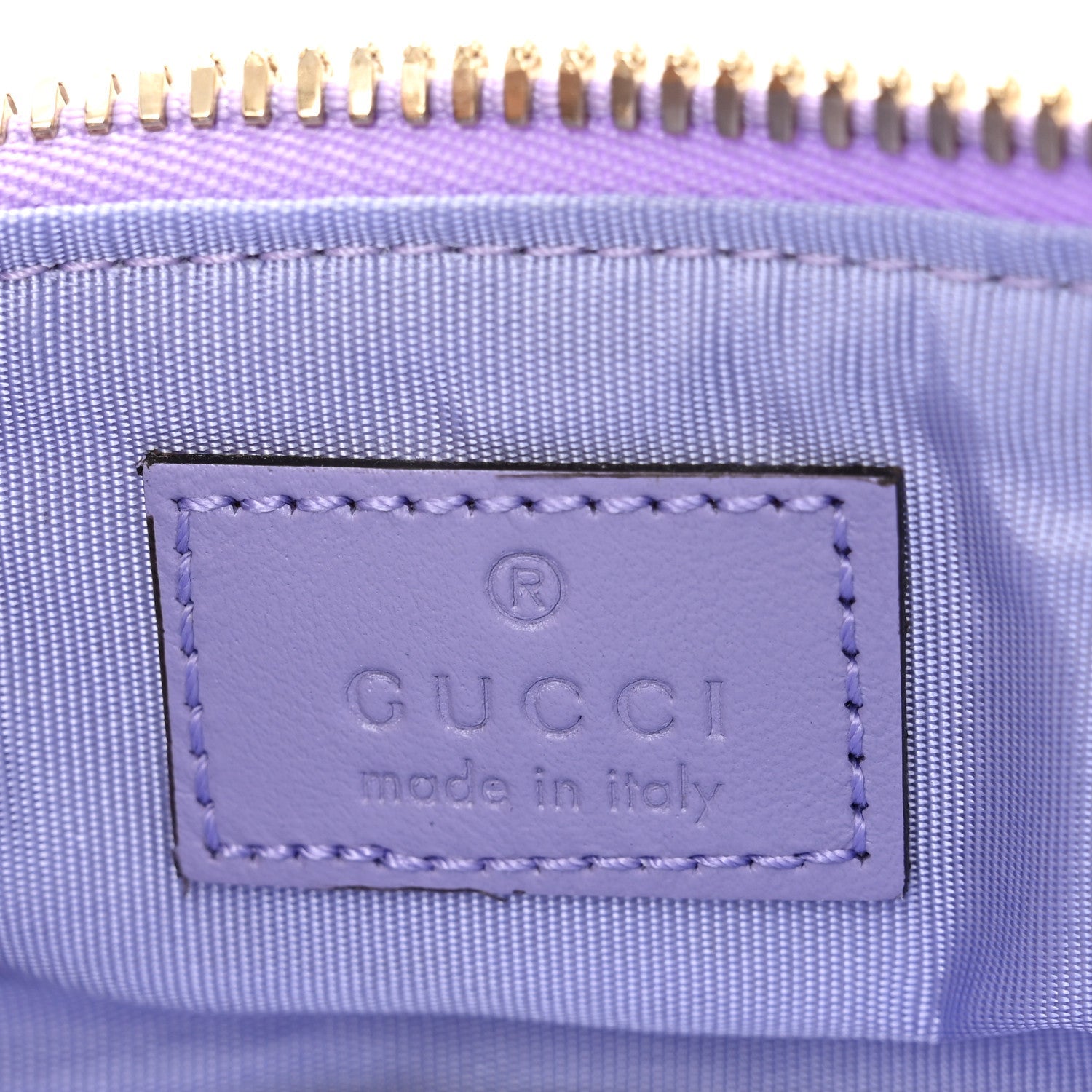 Denim GG Monogram Nano GG Marmont Vanity Bag Light Purple