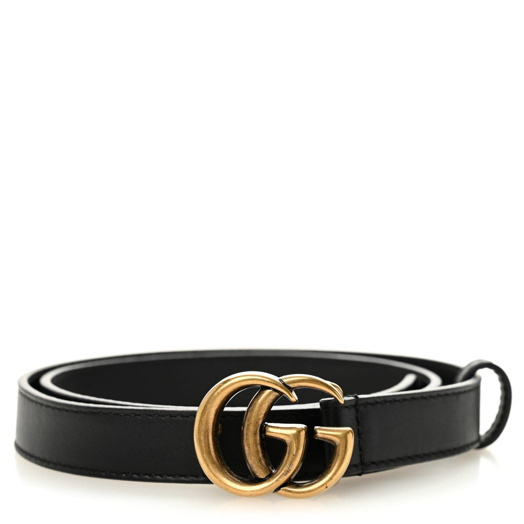 Calfskin Double G 20mm Belt 70 28 Black