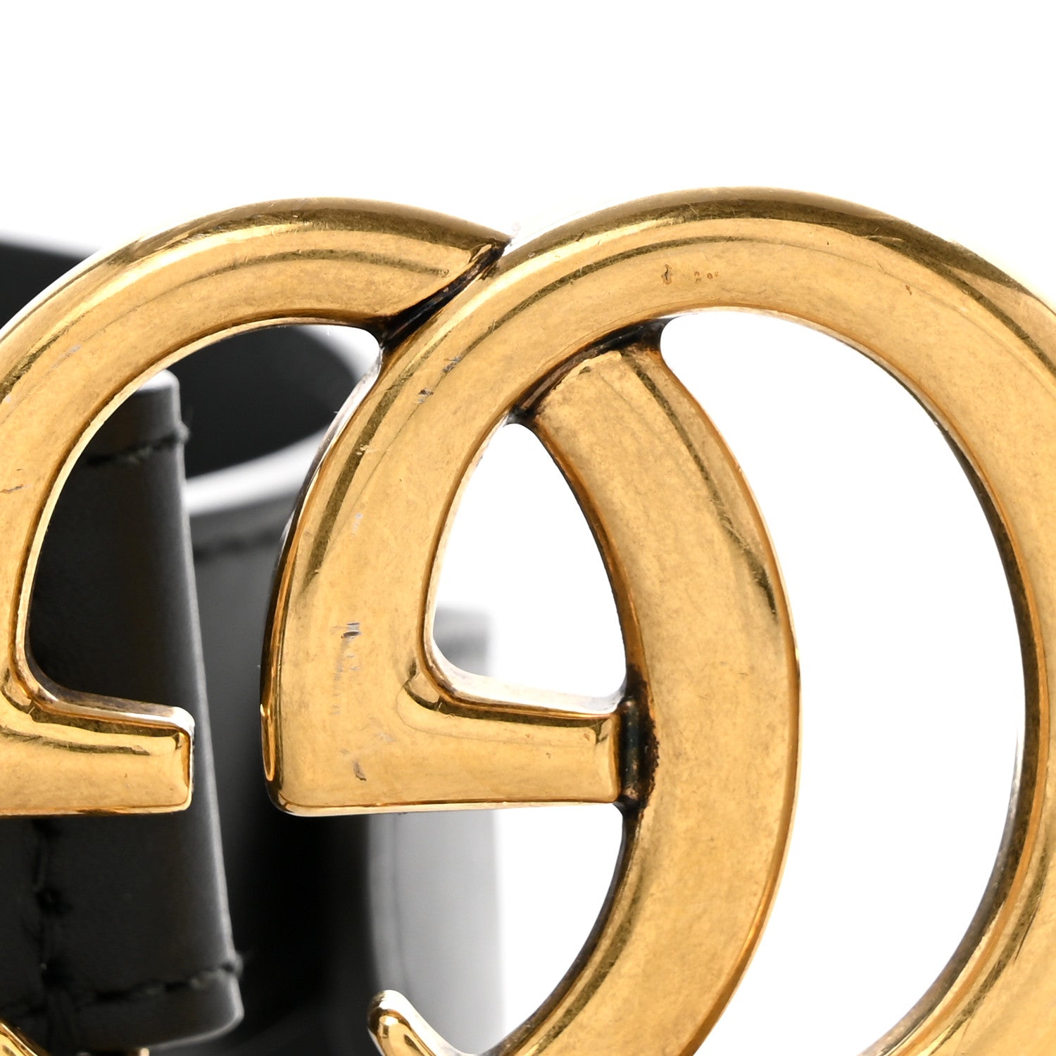 Calfskin Double GG 30mm Belt 75 30 Black