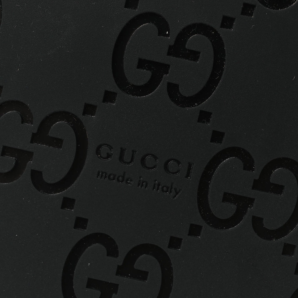 Guccissima GG Embossed Womens Sandals 37 Black