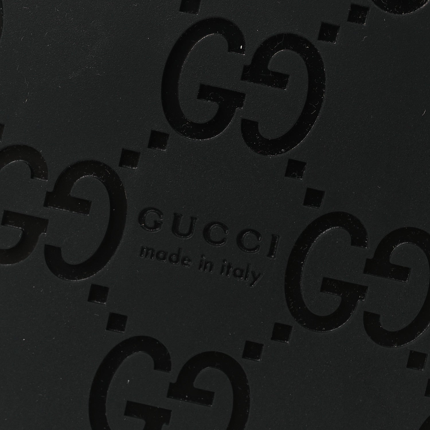 Guccissima GG Embossed Womens Sandals 37 Black