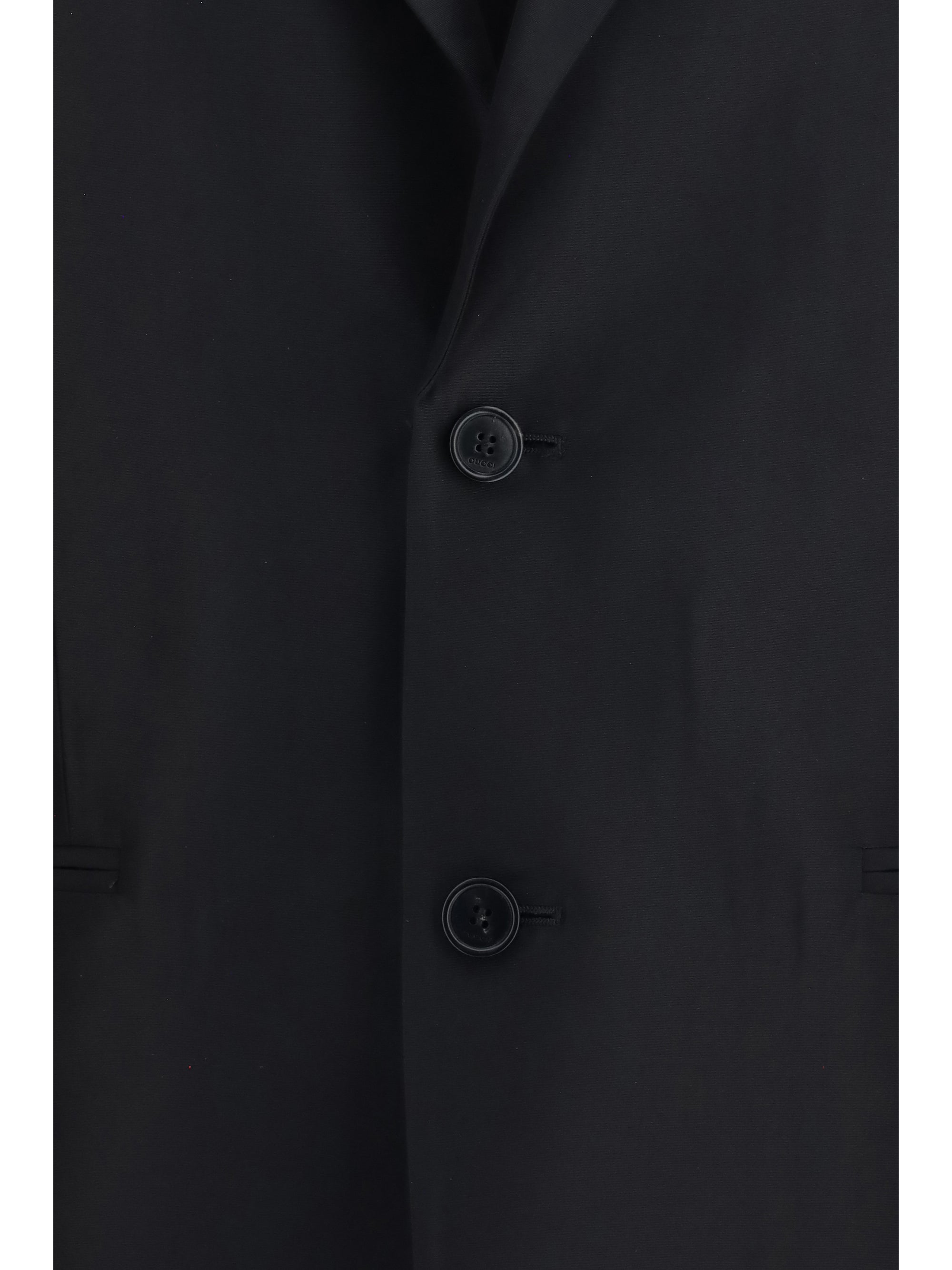 Gucci Silk Faille Blazer — Black