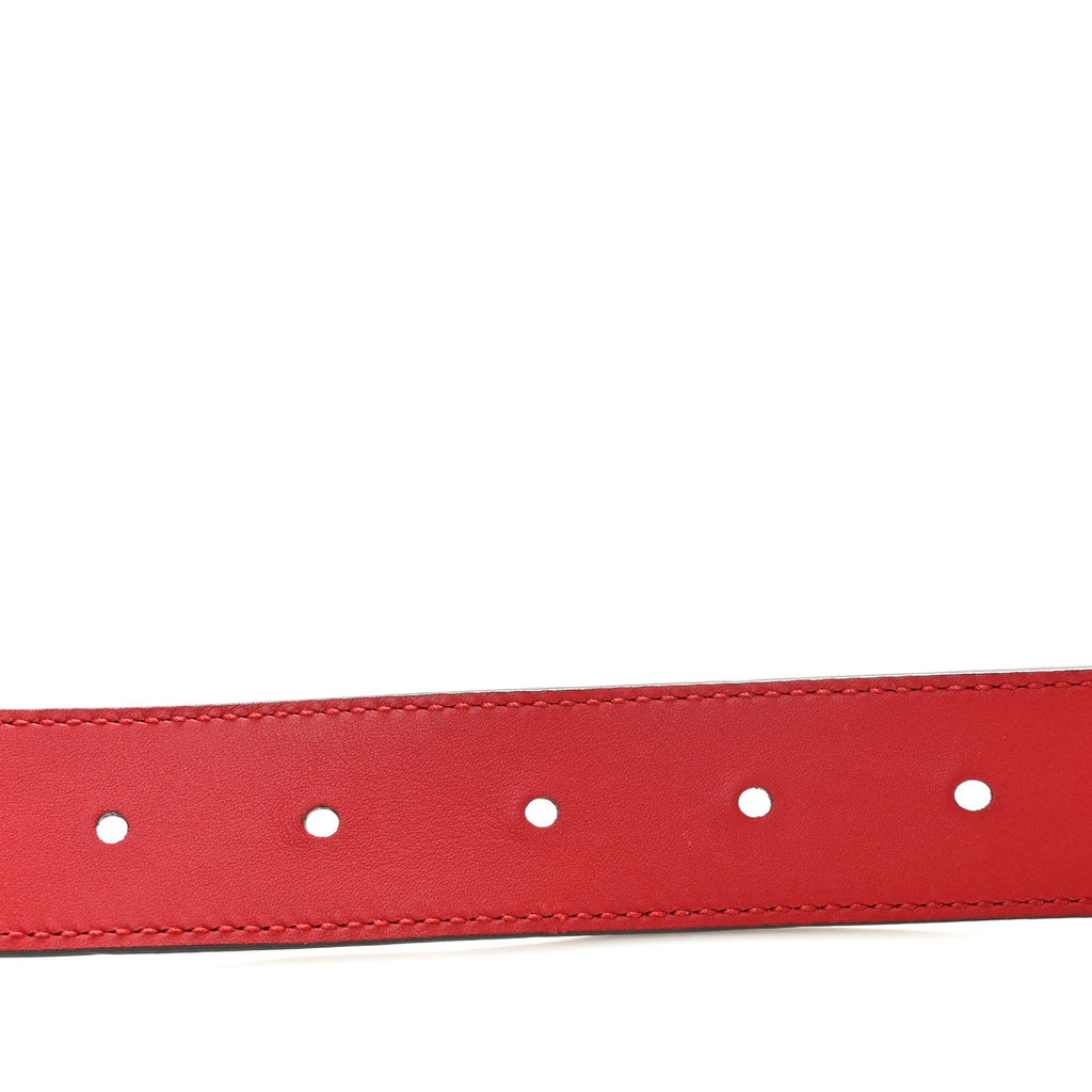 Moon Calfskin Crystal Dionysus 30mm Belt 105 42 Hibiscus Red