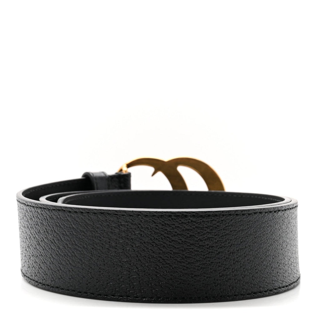 Textured Calfskin Double G 40mm Belt 80 32 Black