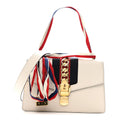 Calfskin Small Sylvie Shoulder Bag Off White