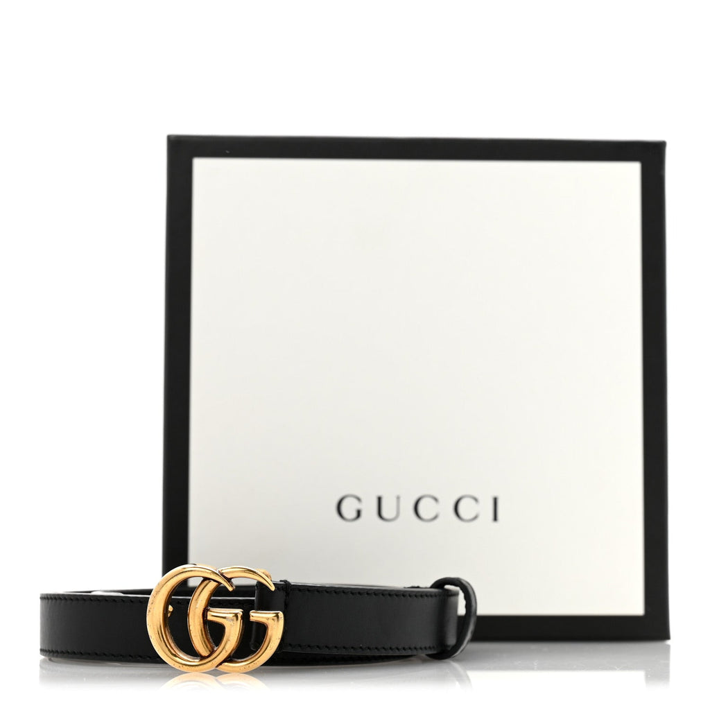 Calfskin Double G 20mm Belt 95 38 Black