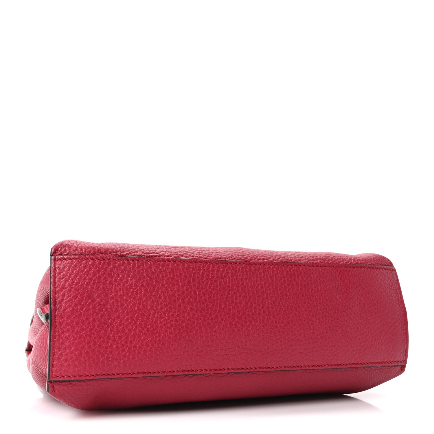 Cellarius Calfskin Small Bamboo Daily Top Handle Bag  Dark Pink