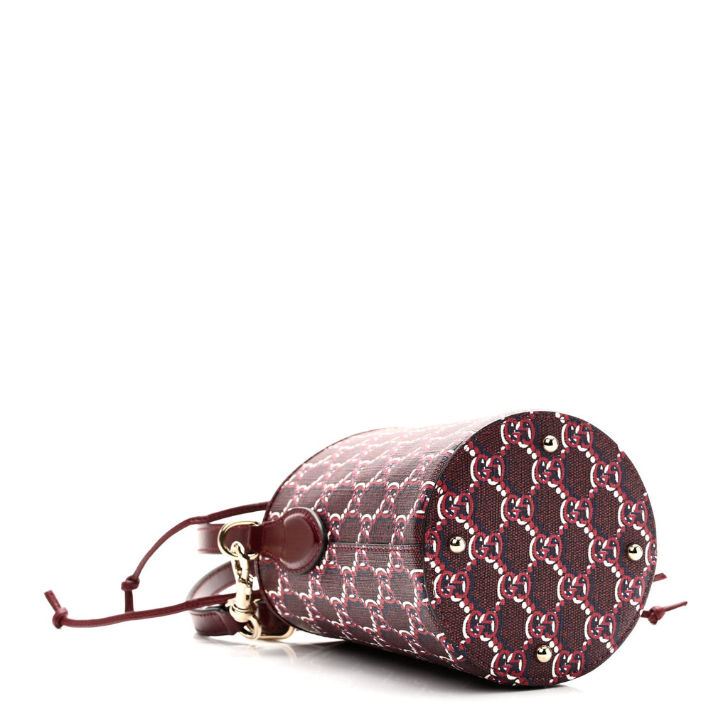 GG Shadow Monogram Mini Bucket Bag Rosso Ancora Red Rosso Ancora Red