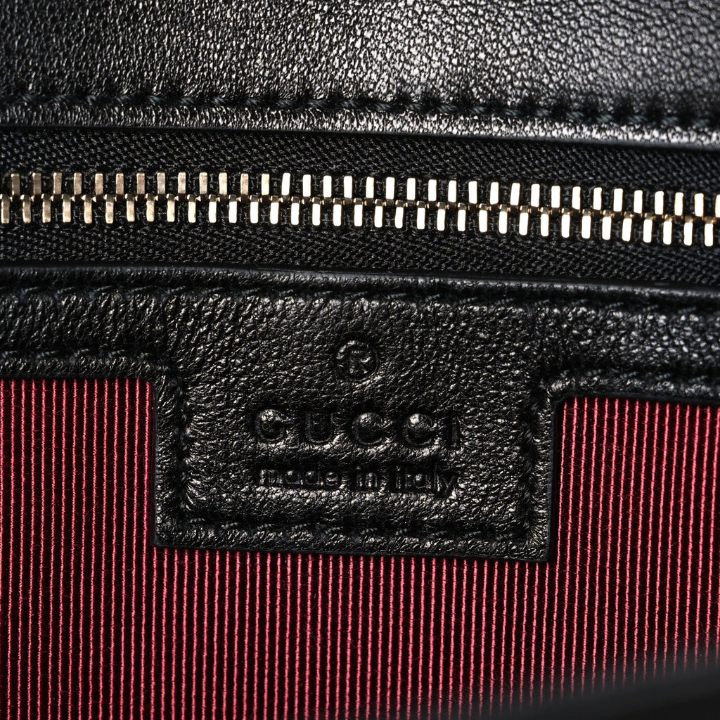 Lambskin Matelasse Large GG Marmont Shoulder Bag Black