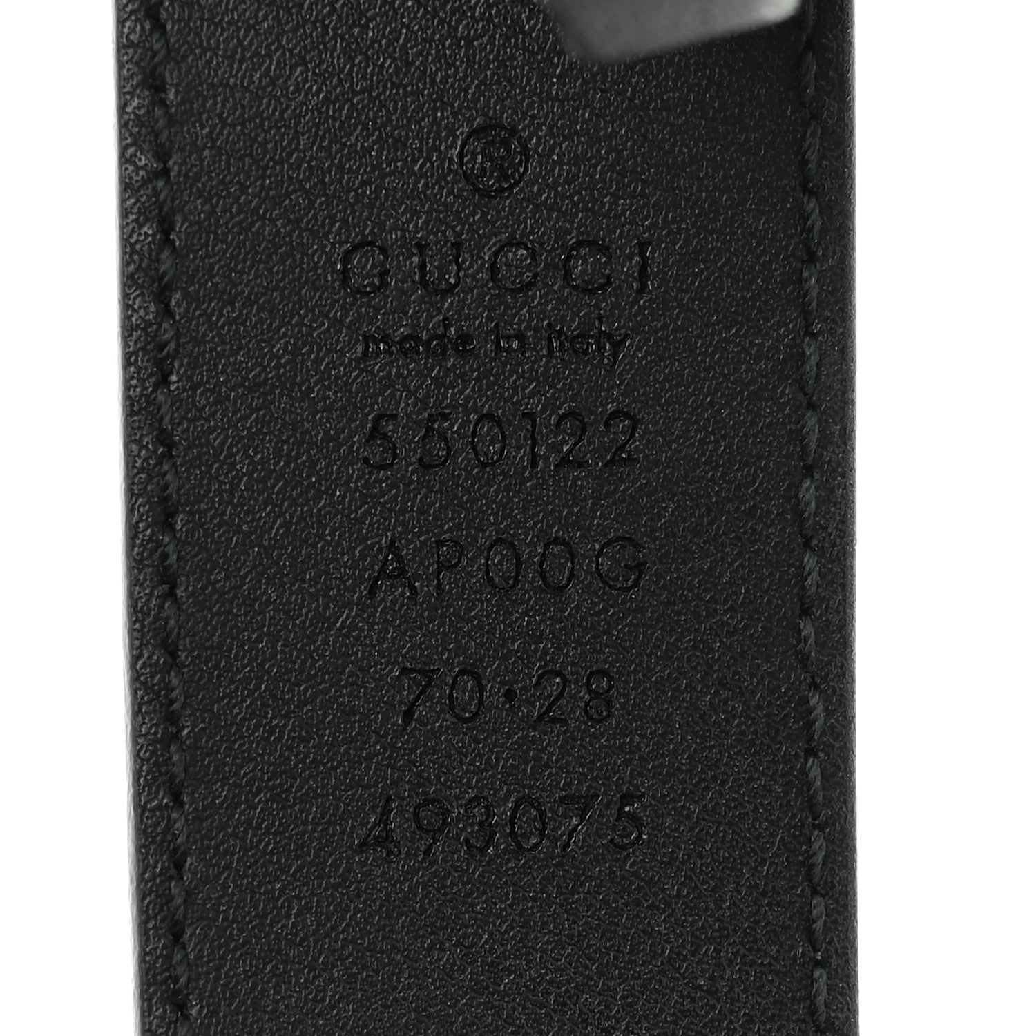 Calfskin Trapuntata Zumi Belt 70 28 Black
