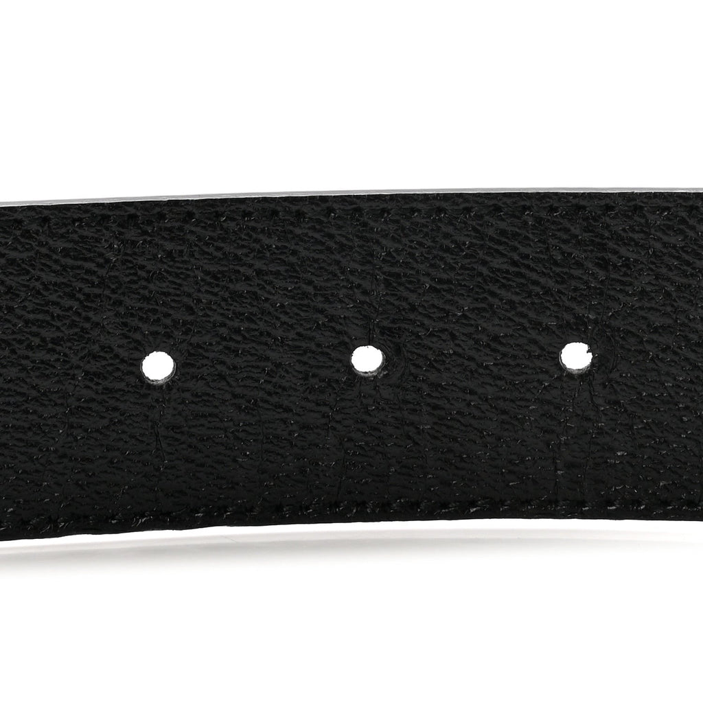 Textured Calfskin Double G 40mm Belt 80 32 Black
