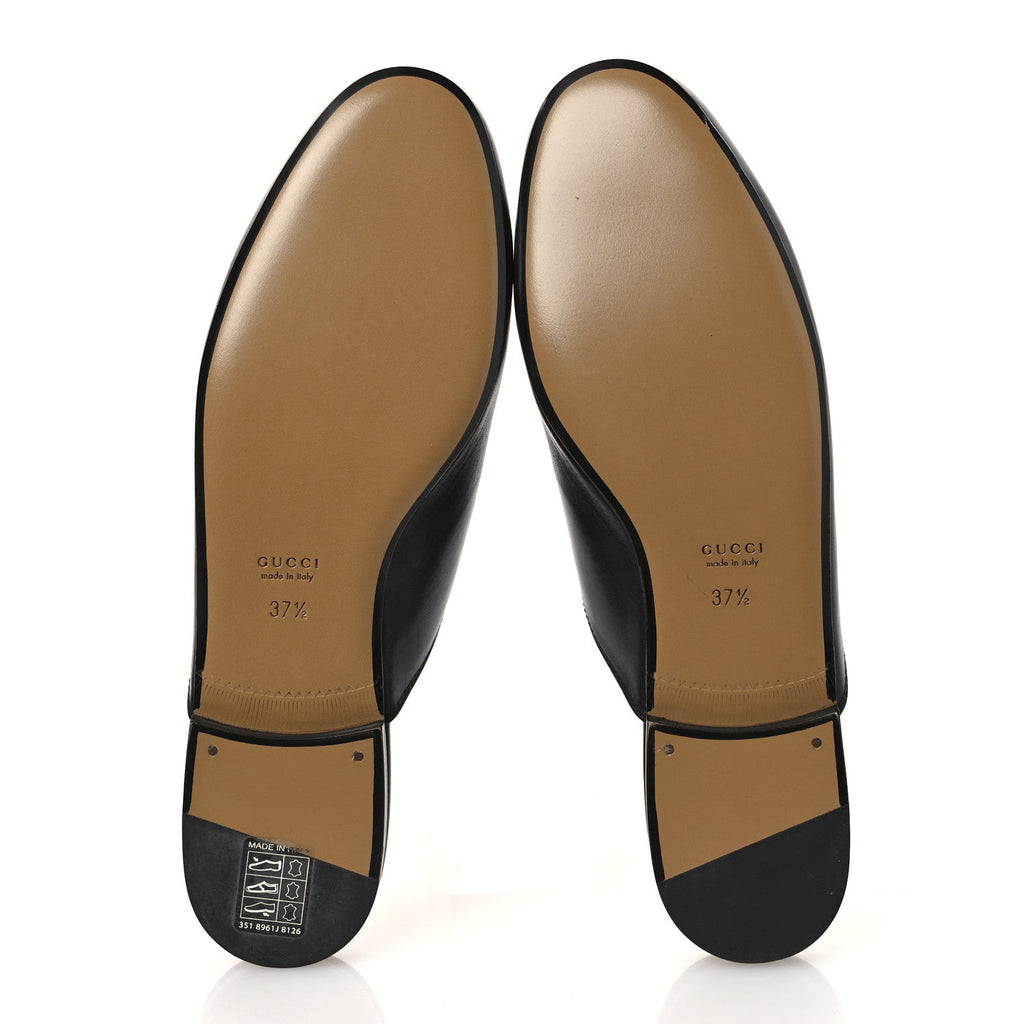 Calfskin Womens Princetown Slippers 37.5 Black