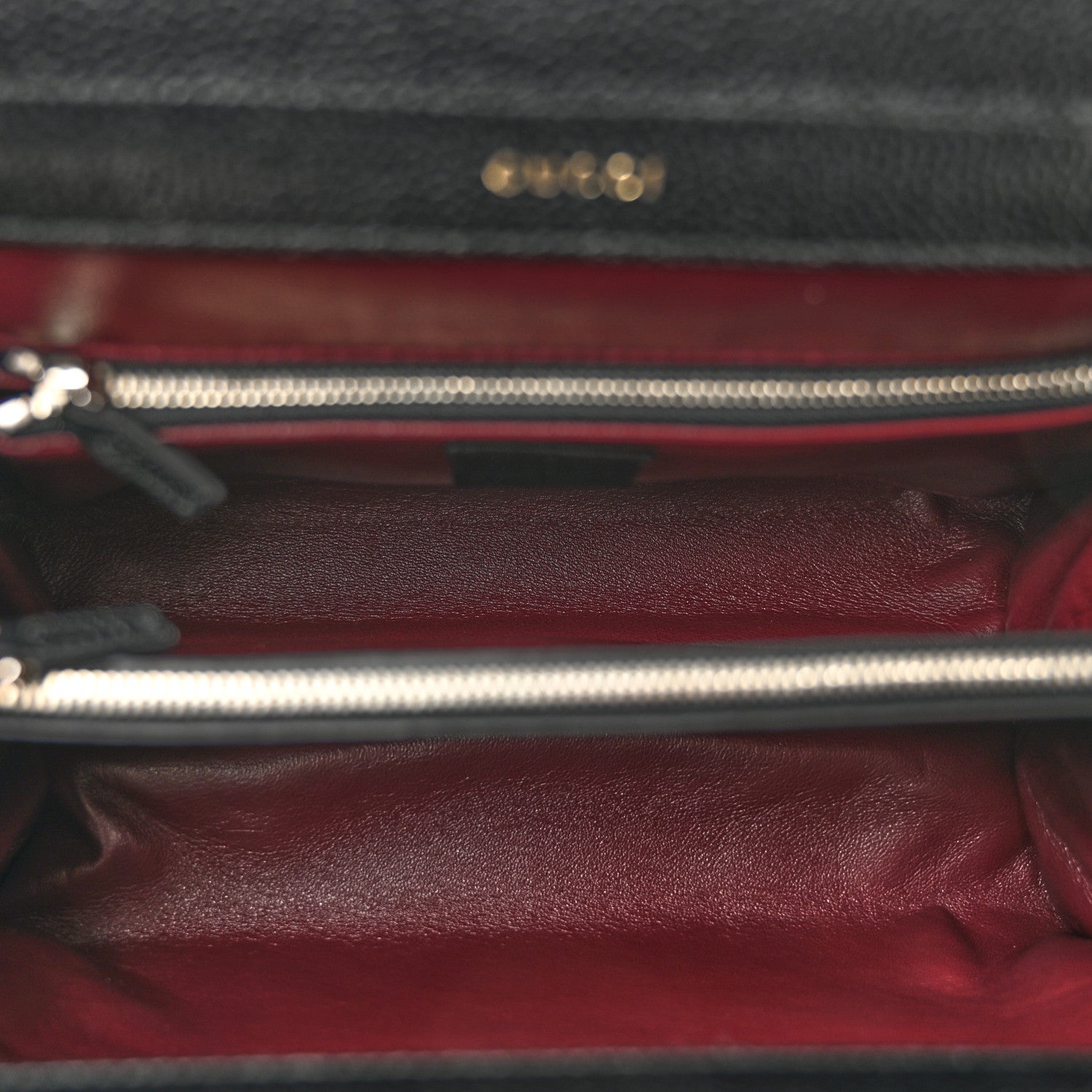 Grainy Calfskin Small Zumi Top Handle Bag Black