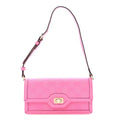 GG Monogram Scratch Lux Calfskin Mini Luce Shoulder Bag Rose Dark Blossom