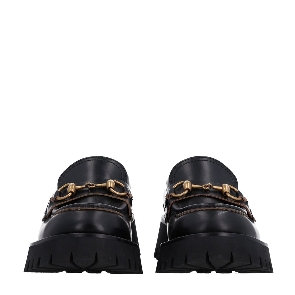 Cordovan Lux Womens Harald Horsebit 25mm Platform Loafers 36.5 Black