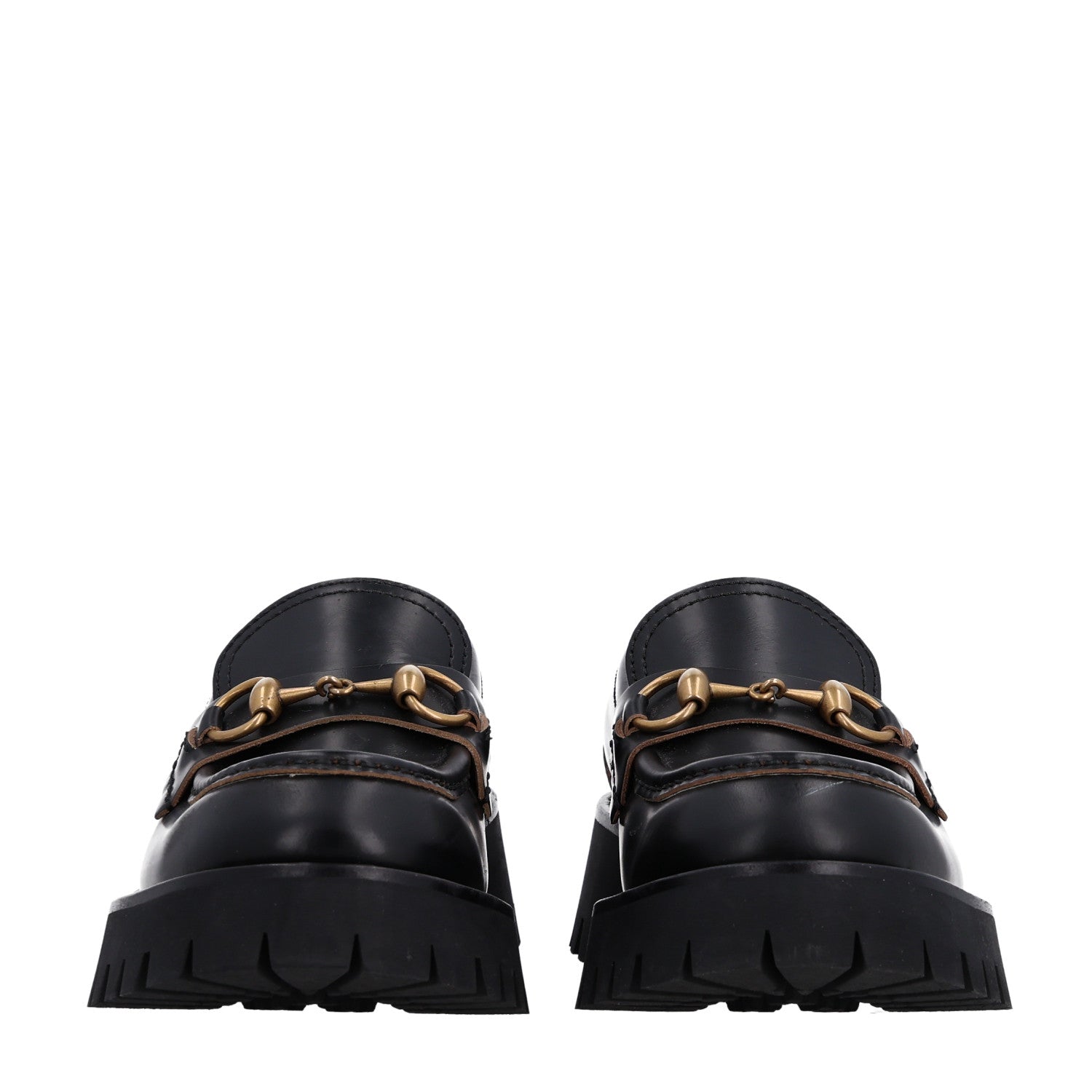 Cordovan Lux Womens Harald Horsebit 25mm Platform Loafers 36.5 Black