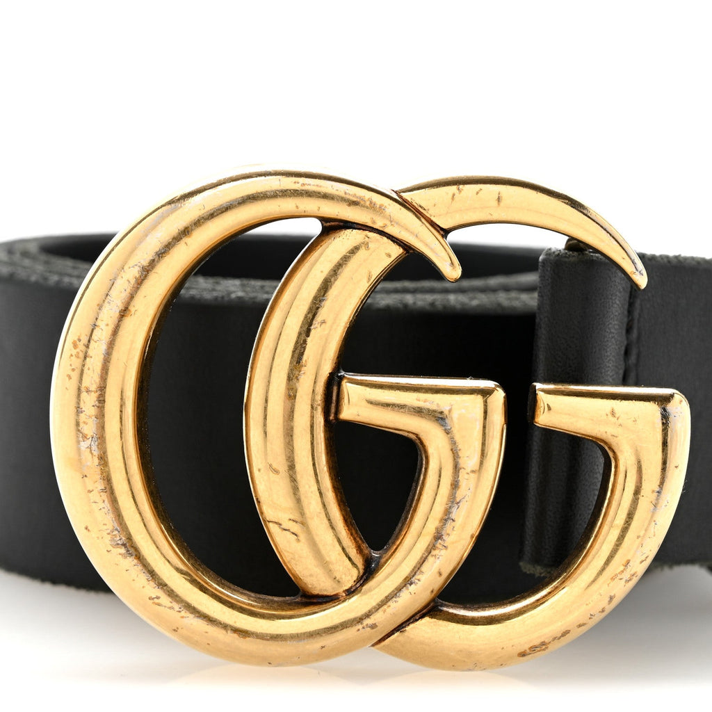 Faded Calfskin Double G 40mm Belt 85 34 Black