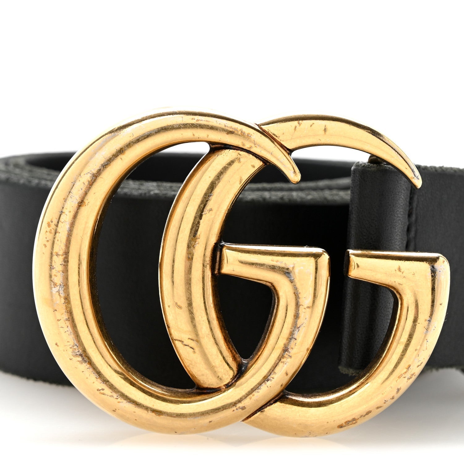 Faded Calfskin Double G 40mm Belt 85 34 Black