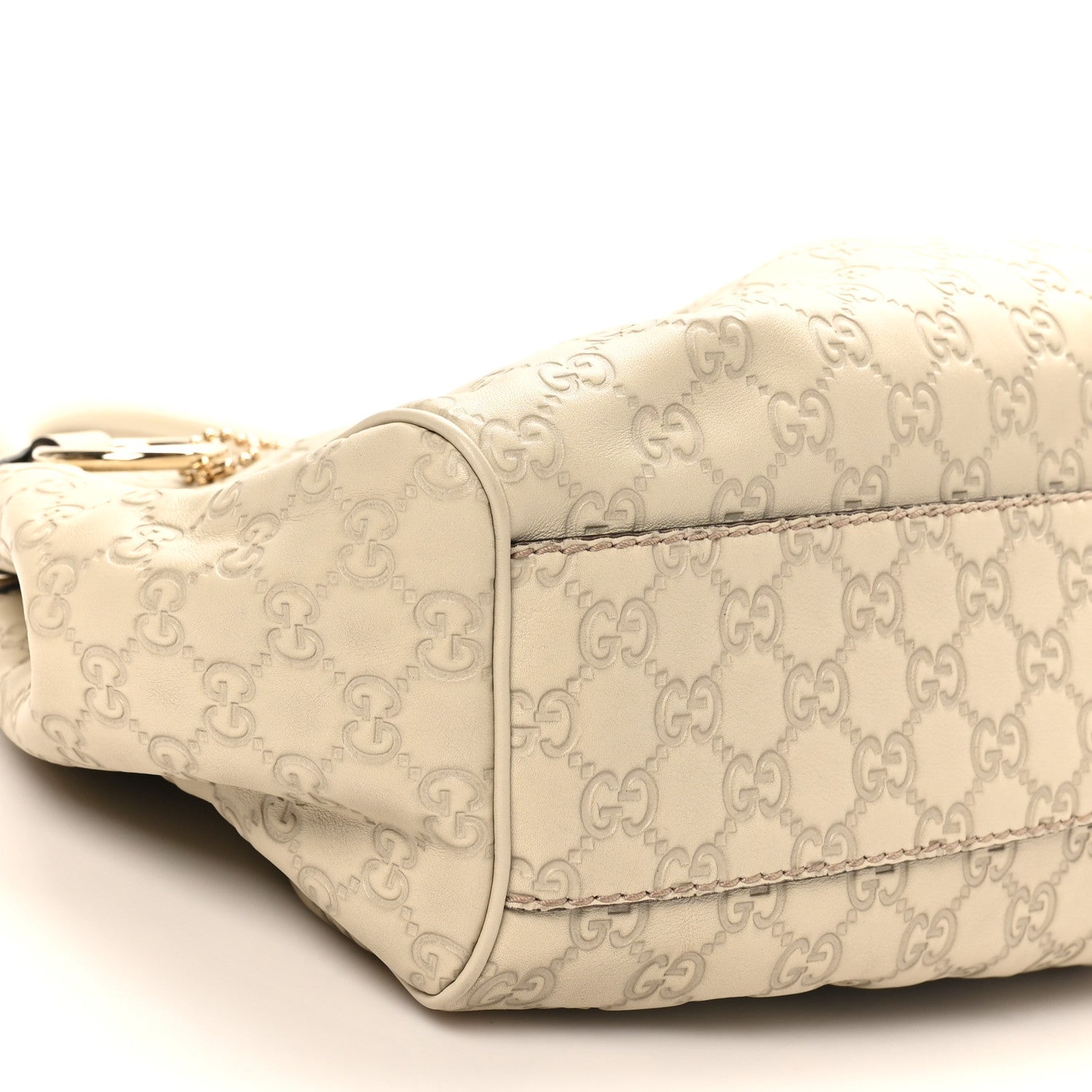 Guccissima Medium Sukey Tote Mystic White