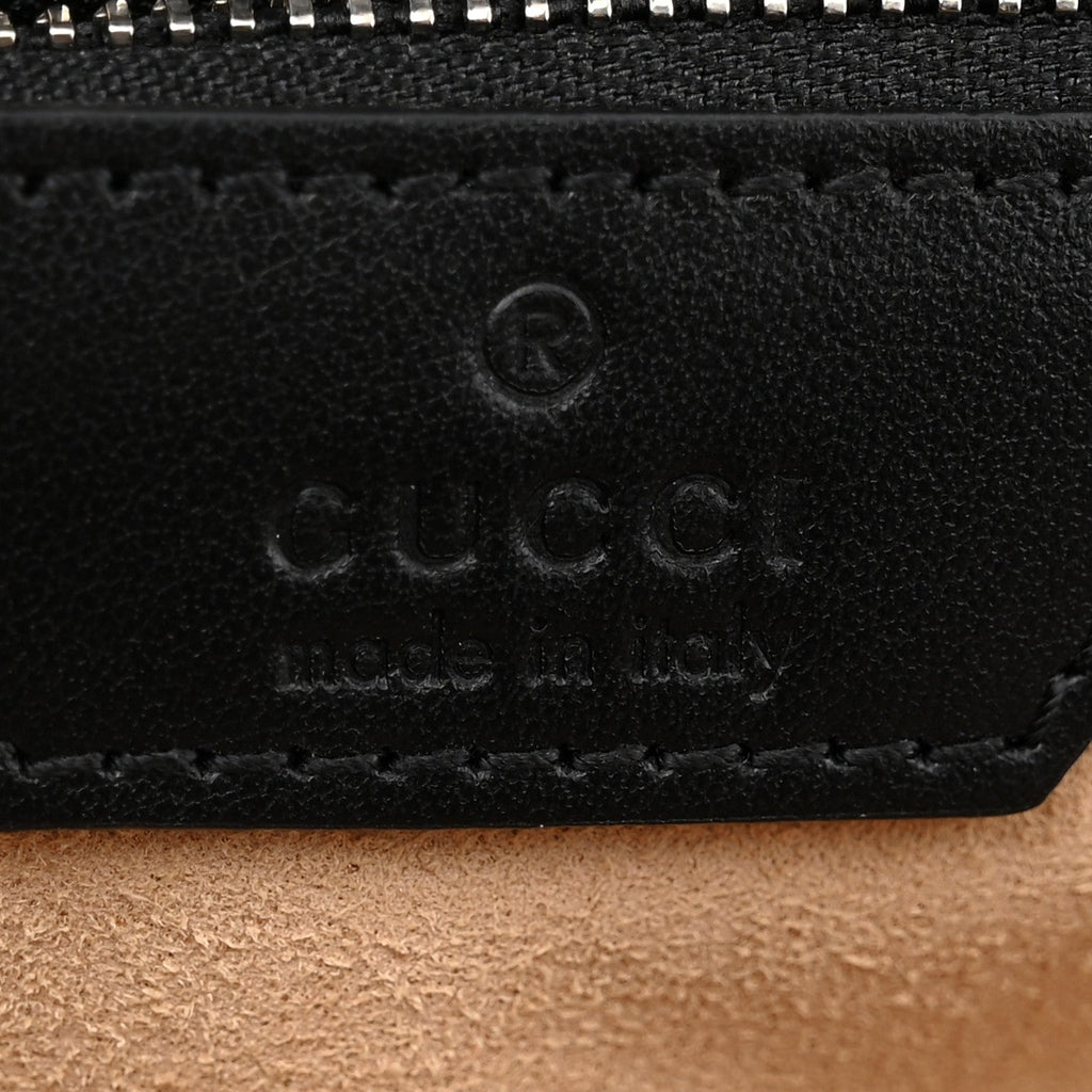 Calfskin Matelasse Aria Small GG Marmont Shoulder Bag Black