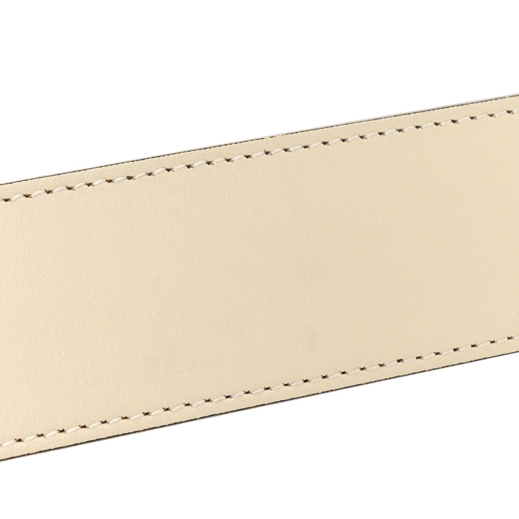 Calfskin Double G 40mm Belt 80 32 Mystic White