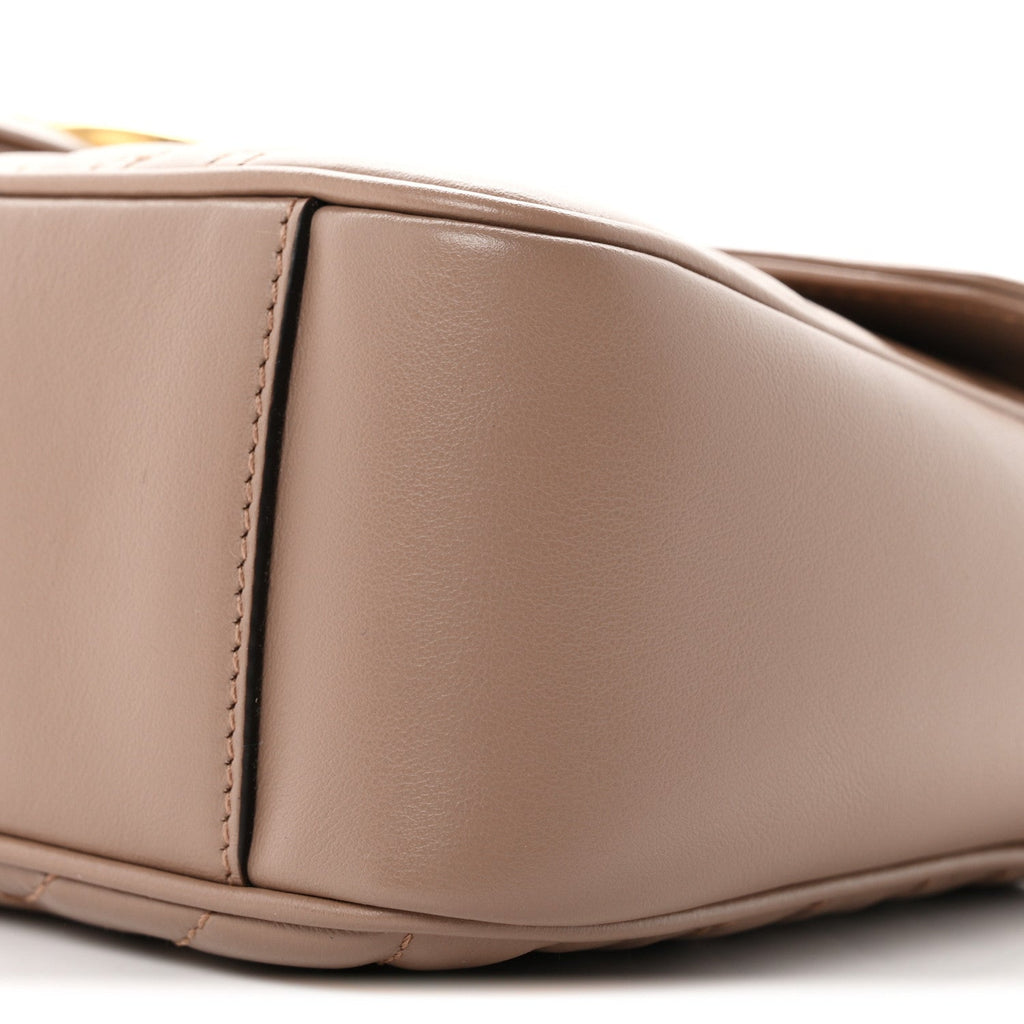 Calfskin Matelasse Small GG Marmont Shoulder Bag Porcelain Rose