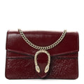 Crinkled Patent Mini Dionysus Shoulder Bag Rosso Ancora Red