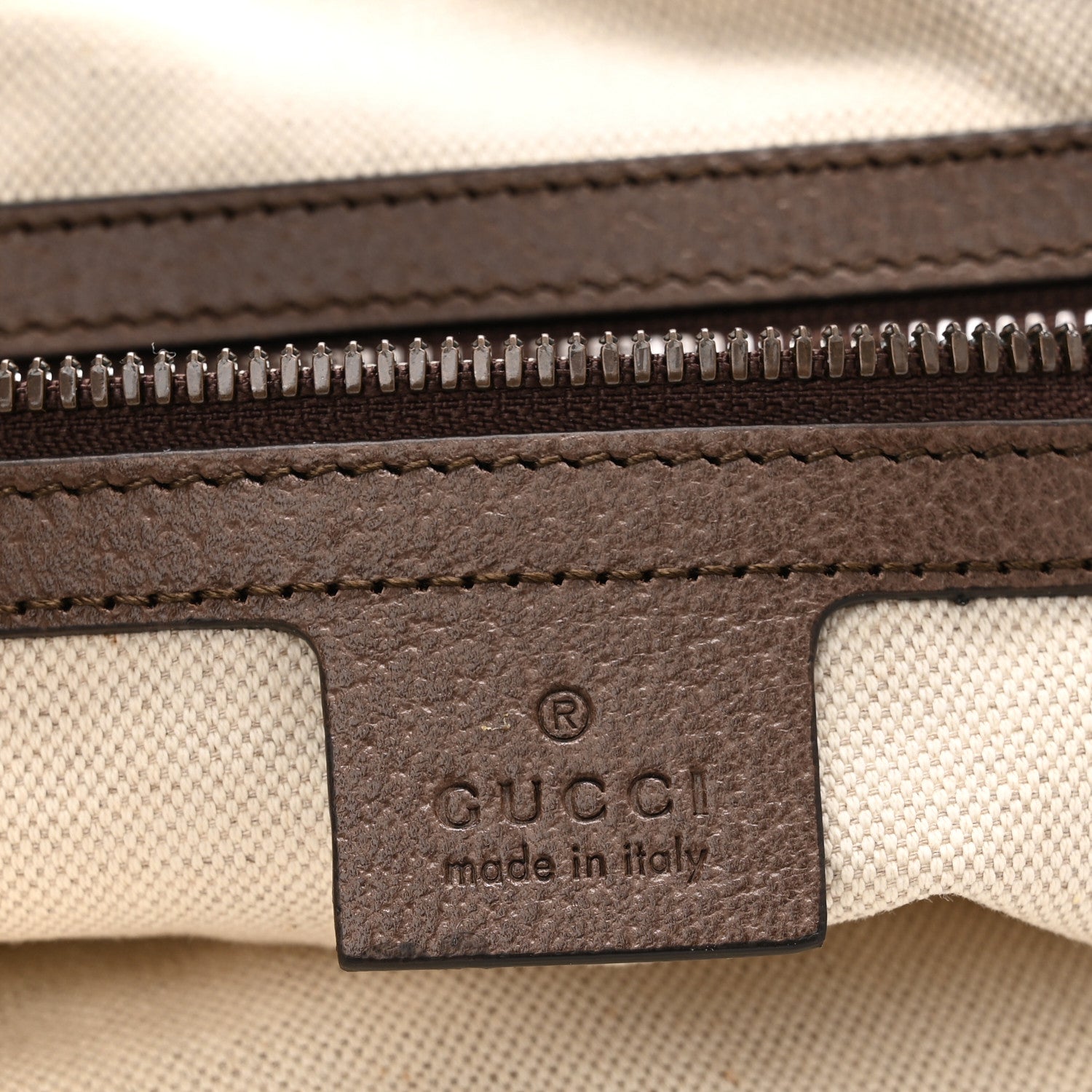 GG Supreme Monogram Web Small Ophidia Half Moon Hobo Brown