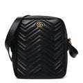 Calfskin Matelasse GG Marmont Travel Bag Black