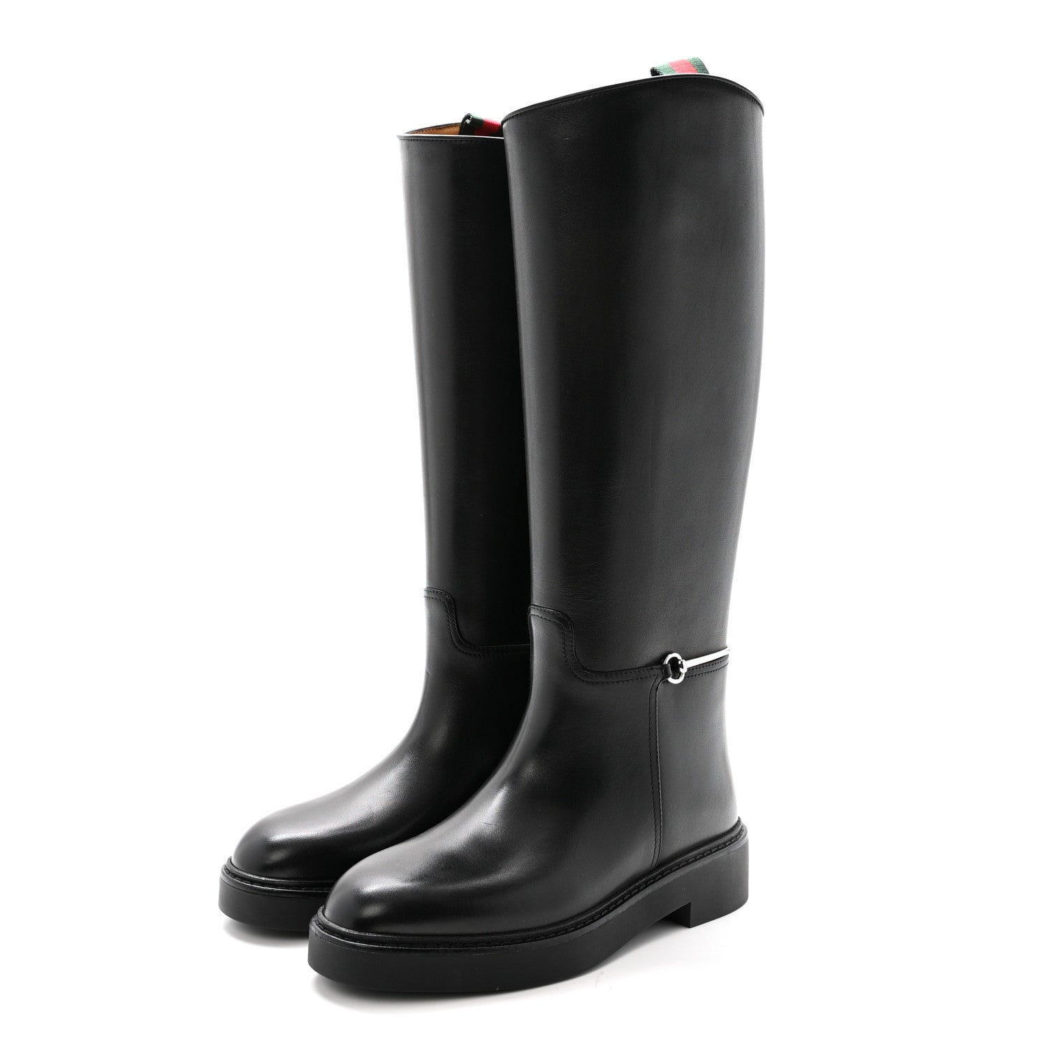 Marot Lux Michelangelo Slim Horsebit Riding Boots 37.5 Black