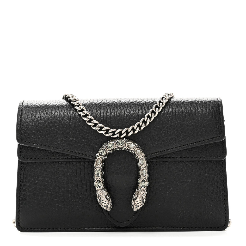 Calfskin Super Mini Dionysus Shoulder Bag Black