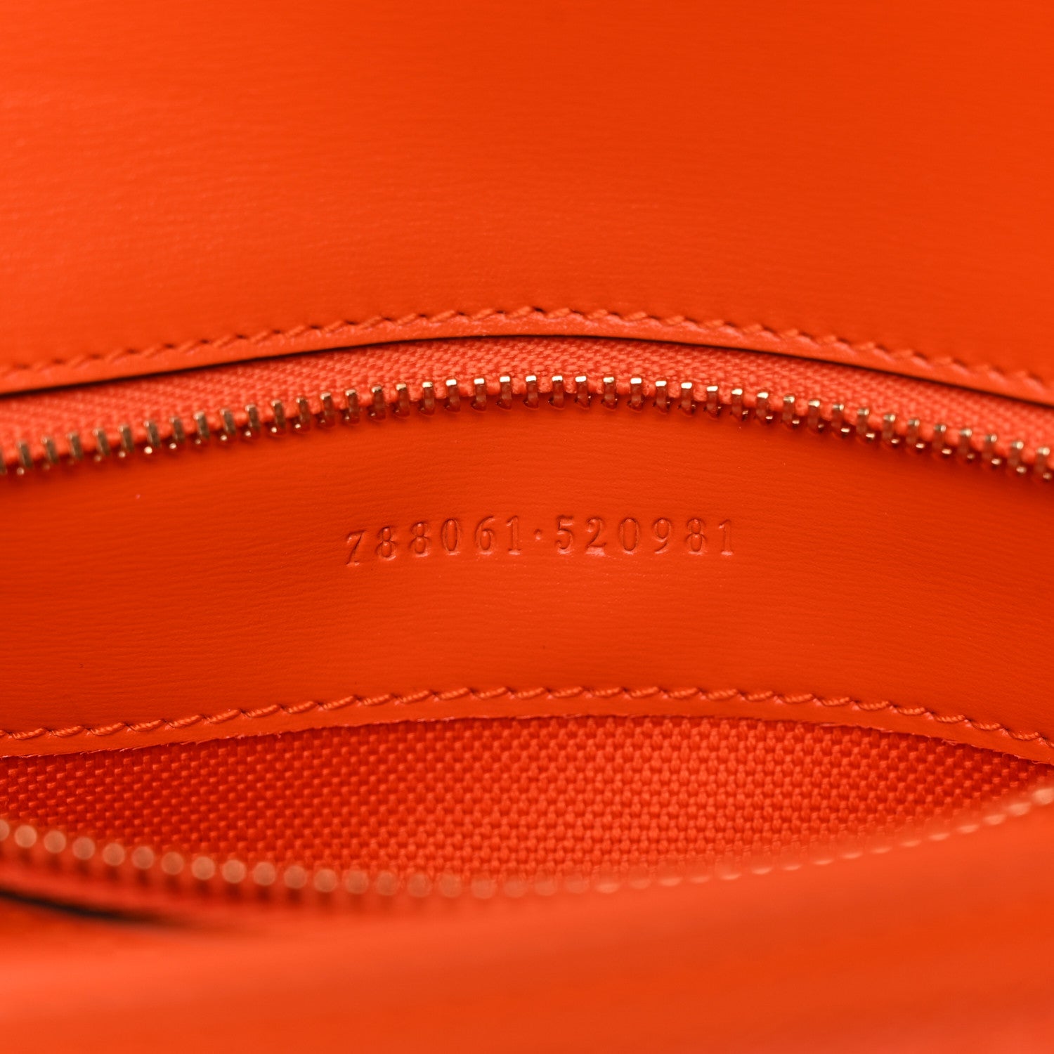 GG Monogram Textured Dollar Calfskin Small Luce Shoulder Bag Orange