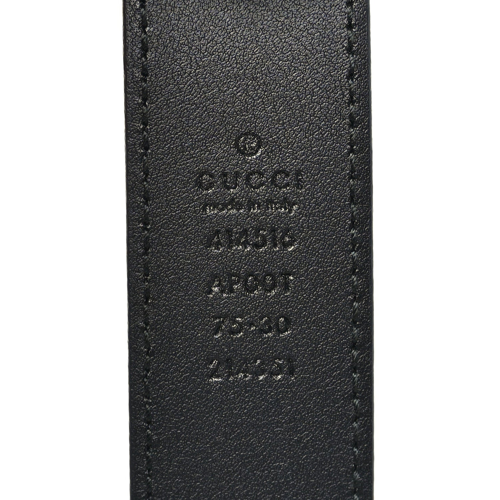 Calfskin Double G 30mm Belt 75 30 Black