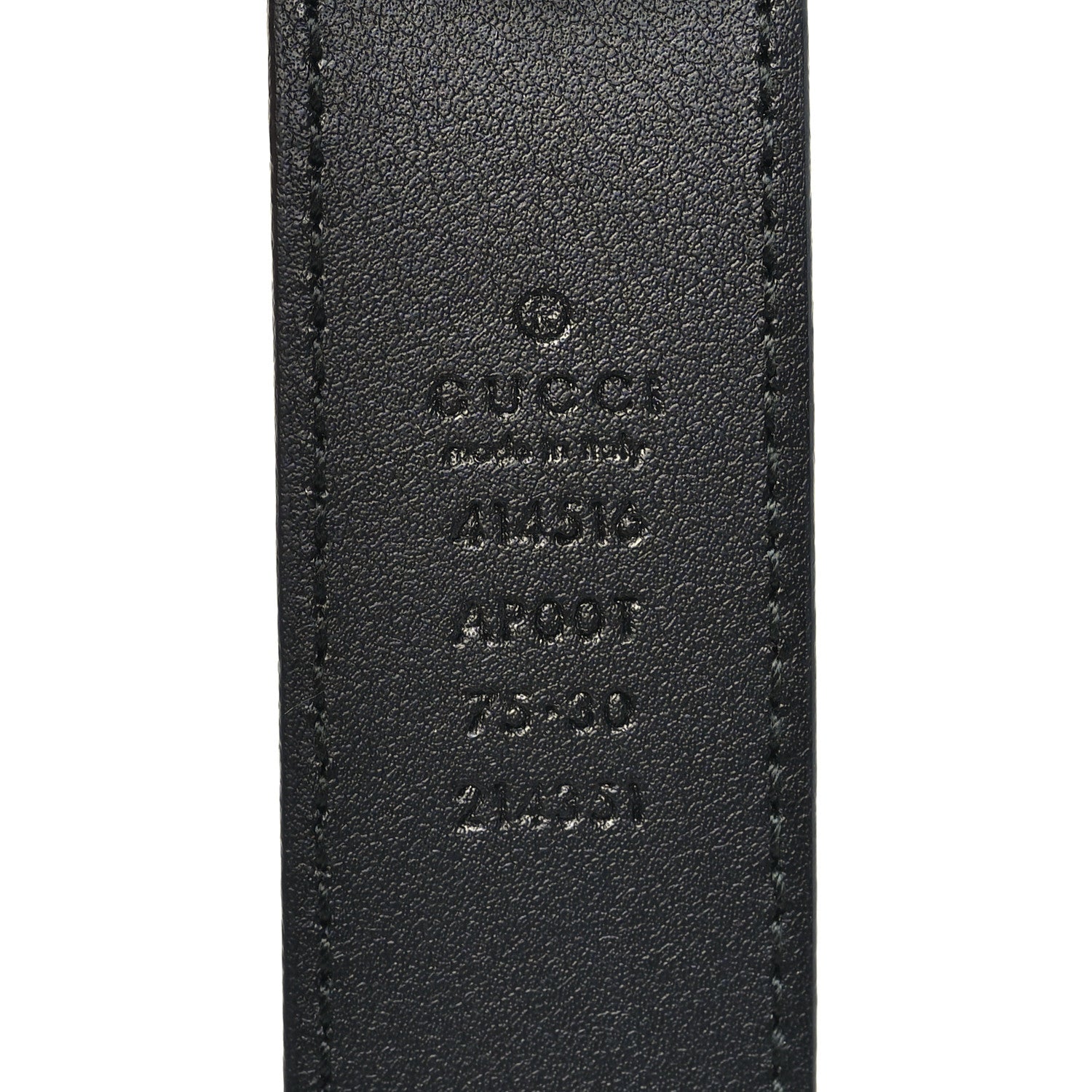 Calfskin Double G 30mm Belt 75 30 Black
